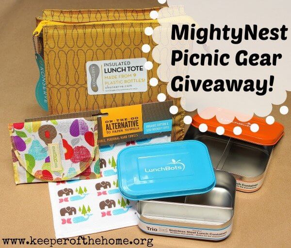 Spring Giveaway Week: MightyNest Picnic Gear Pack (with Review!) - Keeper  of the Home