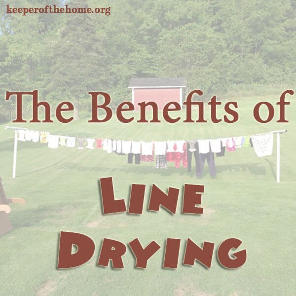 Benefits of Line Drying