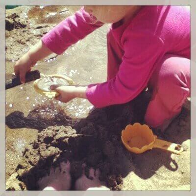 playing in the dirt