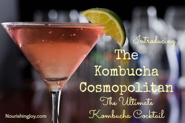 kombucha cocktail with text