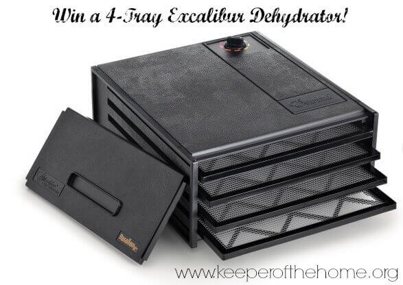 (Summer Giveaway Week 2013) Win a 4-Tray Excalibur Dehydrator from Cultures for Health ($130 value)