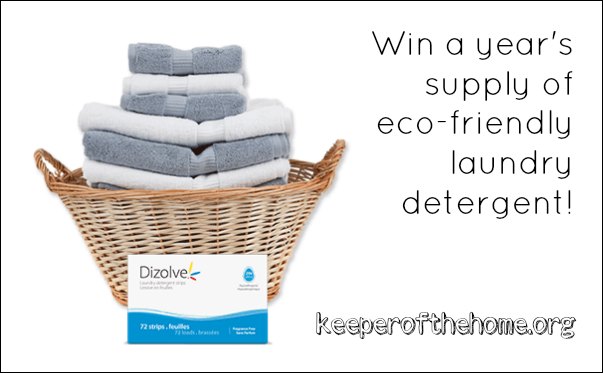 (Summer Giveaway Week 2013) Win a Year's Supply of Eco-Friendly Laundry Detergent from My Dizolve!