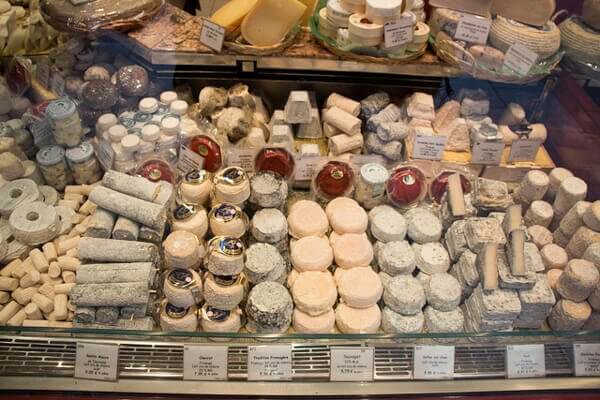 hundreds of cheese in france