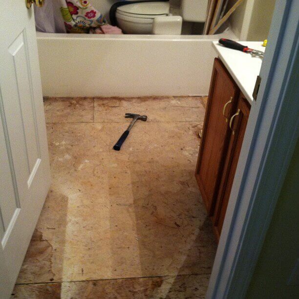 bathroom floor