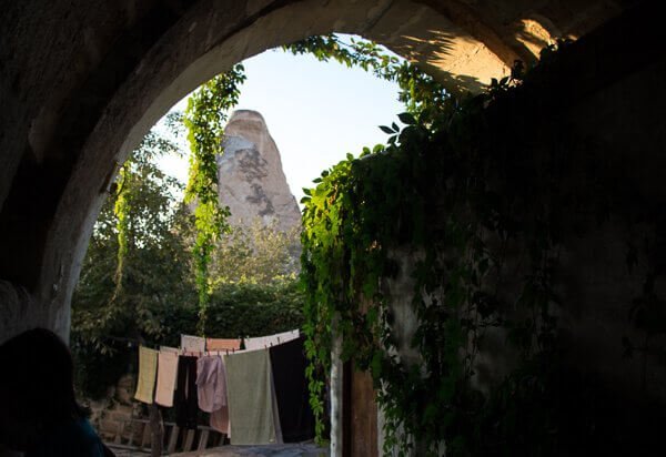 from doorway of our room at goreme hotel