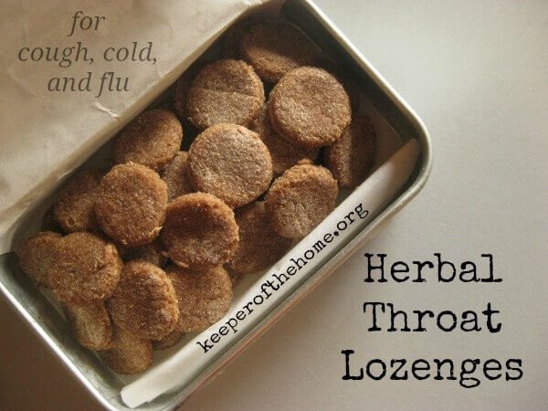 Homemade Herbal Throat Lozenges for Cough, Cold, and Flu