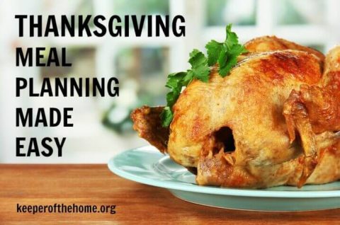 Thanksgiving Meal Planning Made Easy - Keeper of the Home