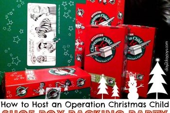How to Host an Operation Christmas Child Shoe Box Packing Party 2