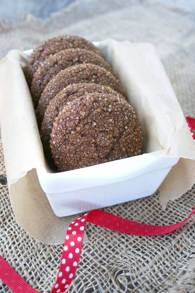 Naturally Sweetened Chewy Molasses Cookies