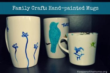 Family Craft: Hand-painted Mugs 2