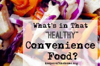 What's in healthy convenience food? This post is an eye opener!
