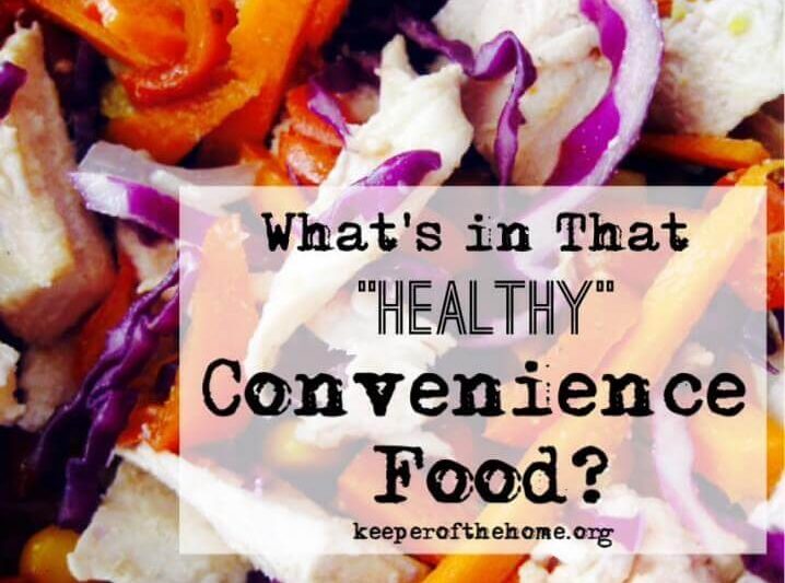 What's in healthy convenience food? This post is an eye opener!