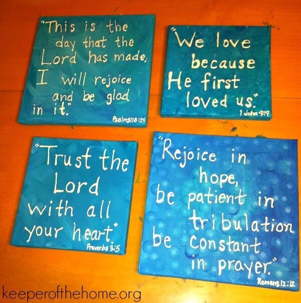 canvas scripture wall