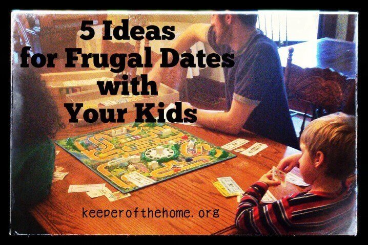 Having fun "dates" with your kids is a great way to connect with them and strengthen your relationships! Here's five great frugal ideas to get started. 
