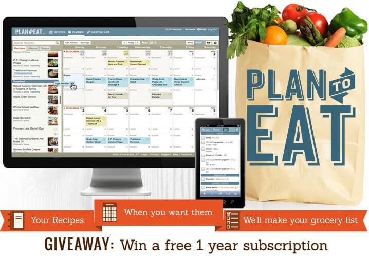 Menu-Planning Made Easy! (Plan to Eat Review & Giveaway)
