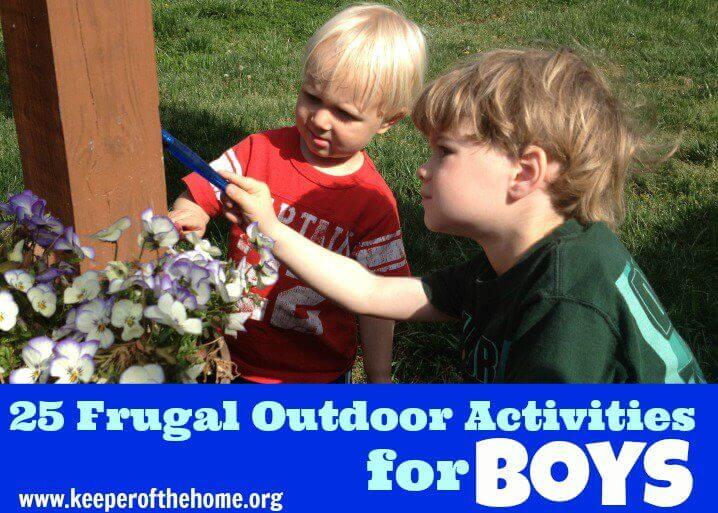 25 Frugal, Creative Outdoor Activities for BOYS