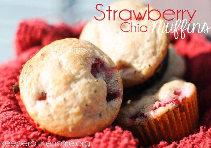 Recipe for Strawberry Chia Muffins 1