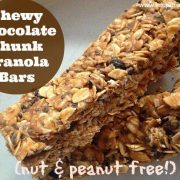 Chewy Chocolate Granola Bars (nut-free!) 2