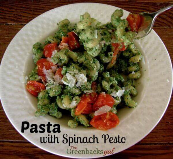 Pasta with Spinach Pesto