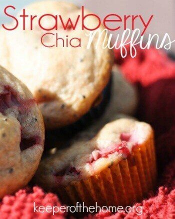 These Strawberry Chia Muffins were amazing. I’m a firm believer that baking needs love, and lots of it. So if you’re looking for a healthy snack for your toddler, or “breakfast cupcakes,” then these are for you!