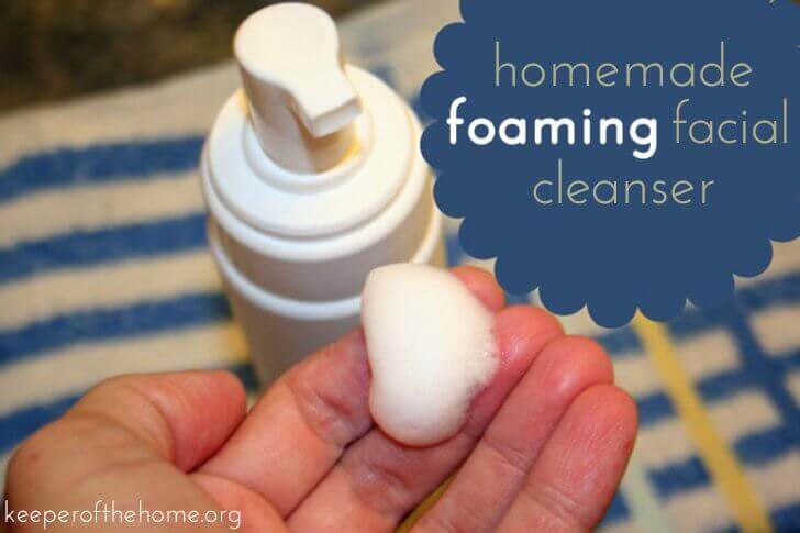 When I clean my face, I'm very leery of using conventional products that contain harsh chemicals. I love my homemade foaming facial cleanser, made with very natural and pure ingredients.