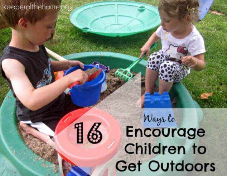 Remember the summers of your childhood? Did you spend long days outside? Were they spent riding bikes, climbing trees, playing hopscotch, or building sandcastles? These days with all the allures of video games and indoor activities – it's hard to get kids to go have fun outside! Here's 16 ideas for you to encourage your kids to get outside.