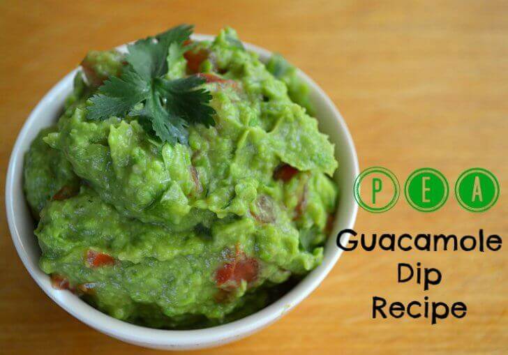 Pea Guacamole Dip Recipe: Guacamole That Stays Green!