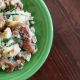 Warm Potato Salad with Bacon, Asparagus and Swiss Chard 3