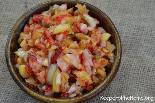 Strawberry-Peach Salsa Recipe