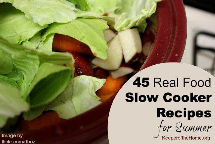 Stacy brings you a roundup of 45 excellent slow cooker recipes, categorized by protein type. This is a continuation of Jami's roundup a few weeks back, where she shared 42 recipes, divided by meal type (breakfast, lunch/dinner, sides, dessert/beverages). Now you can easily fill that crock pot every day for the rest of the summer! I'm inspired myself, actually, to go pull mine out and get dinner started right now!