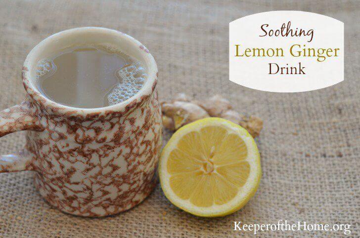When it comes to colds and congestion, ginger and lemon pack a powerful punch – so make up a batch of this soothing lemon ginger drink to get better! Ginger warms the body and is known to help with decongestion. It is also thought to boost circulation and the immune system. Lemon is high in vitamin C, has antibacterial properties, and is said to aid in breaking fevers and soothing sore throats.
