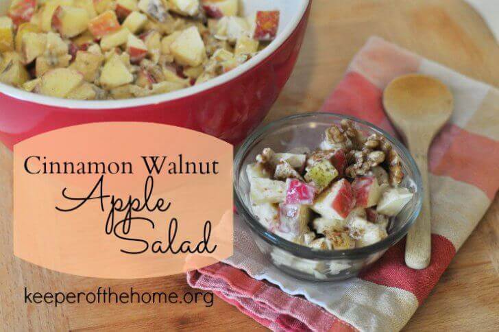 This apple salad is an easy way to serve fruit as a side dish, and this recipe is perfect for gatherings like potlucks! A real food upgrade of a family classic recipe that's crowd pleasing. 