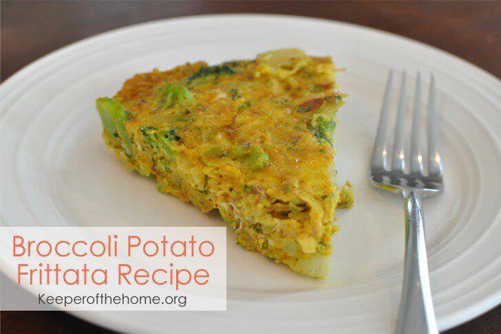 Need something filling, simple to make, and could be on the table in less than half an hour? This broccoli potato frittata recipe fits all those requirements! Plus it's frugal, allergen-friendly and Whole30 compliant. 