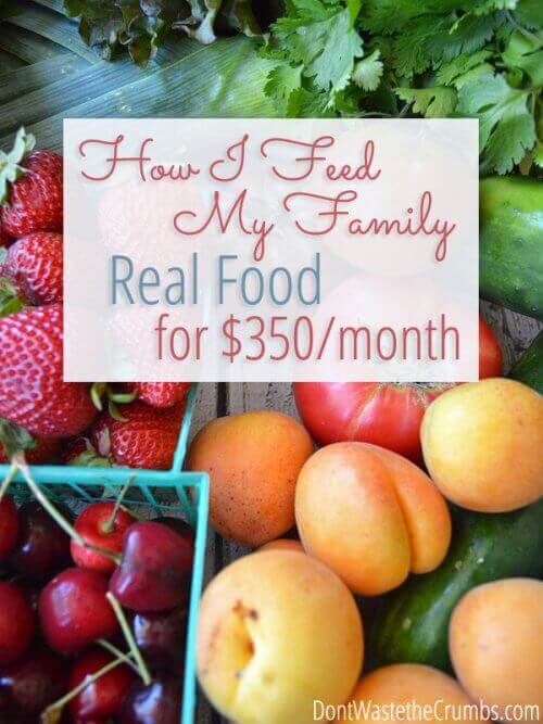 Need to get your food budget under control this year, without compromising your real food goals? Here's how one frugal but crunchy momma does it!