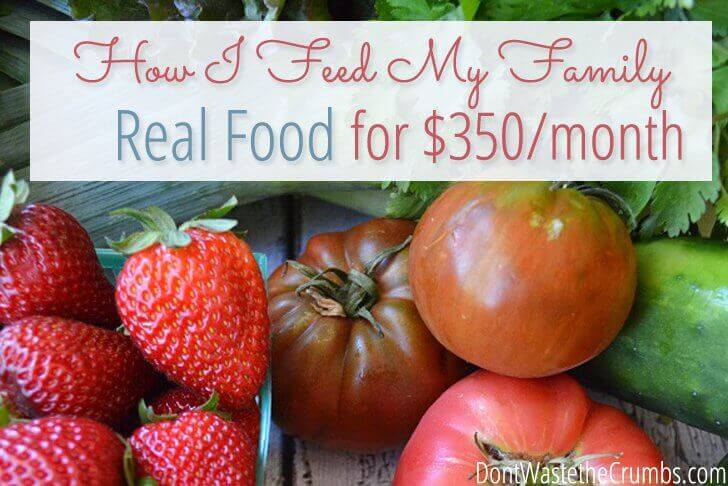 Need to get your food budget under control this year, without compromising your real food goals? Here's how one frugal but crunchy momma does it!