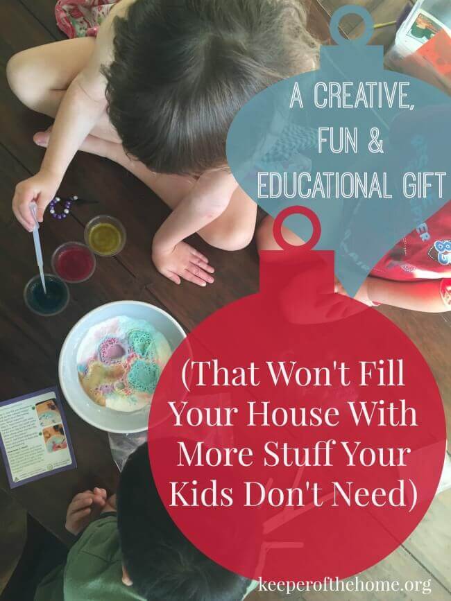 A creative, fun and education gift (that won't fill your house with more stuff your kids don't need!)