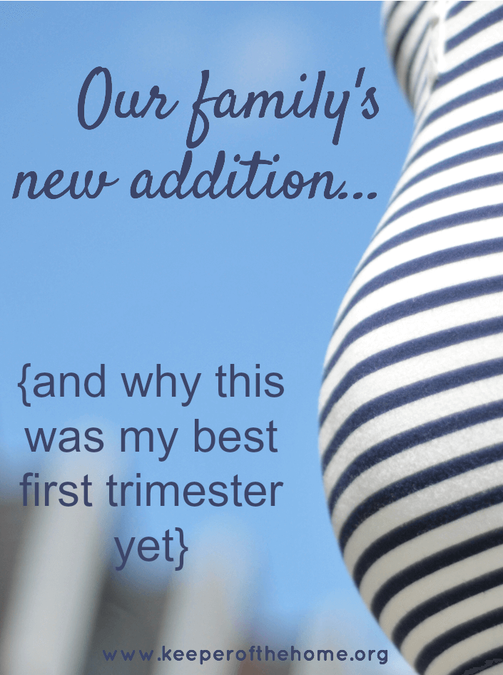 Our family’s new addition {and why this was my best first trimester yet}
