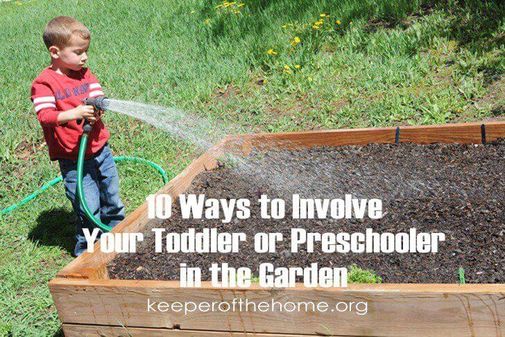 Childhood is all about exploring and learning to love gardening. Don't force time with your toddlers and preschoolers in the garden. Rather, play into their curiosity and make being with you in the garden fun. 
