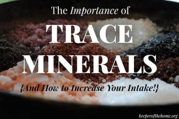 How do you make sure that you and your family are getting enough trace minerals in your diet?