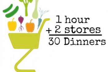 One Hour + Two Stores = 30 Dinners {Planning a Month of Meals} 2