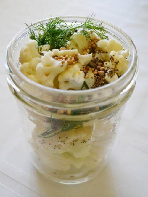 One of our family's favorite way to eat cauliflower is pickled. Pickling is such a great way to preserve your garden's bounty. The best part of this recipe is that it doesn't require canning skills.