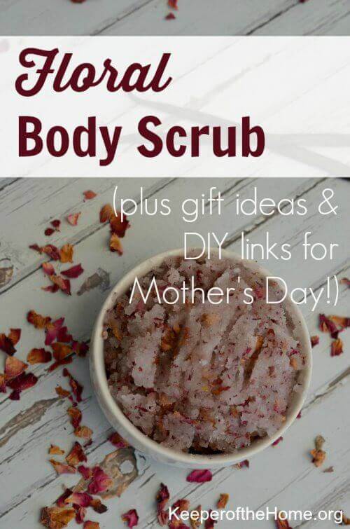 Homemade body scrubs are easy to make: mix sugar and oil and you're good to go! But, if you add a few extras, you can take this floral body scrub to the next level.