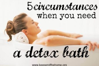 If you haven't taken a bath in a while, I encourage you to think twice. Here are 5 circumstances when I would definitely consider taking a detox bath...