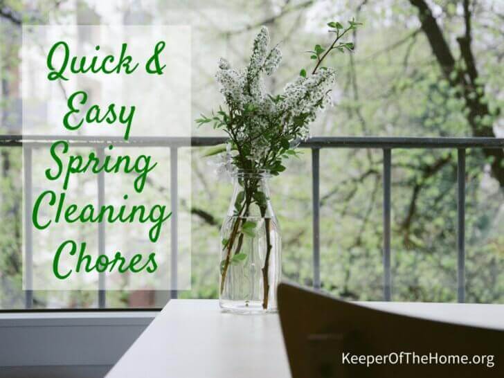 Whether you have a lot of time or a little time to clean, use this handy checklist of spring cleaning chores to tackle your home.