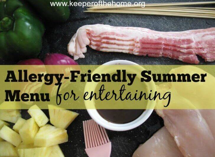 This allergy-friendly menu for spring or summer entertaining is filled with easy, delicious dishes to serve to friends and family.