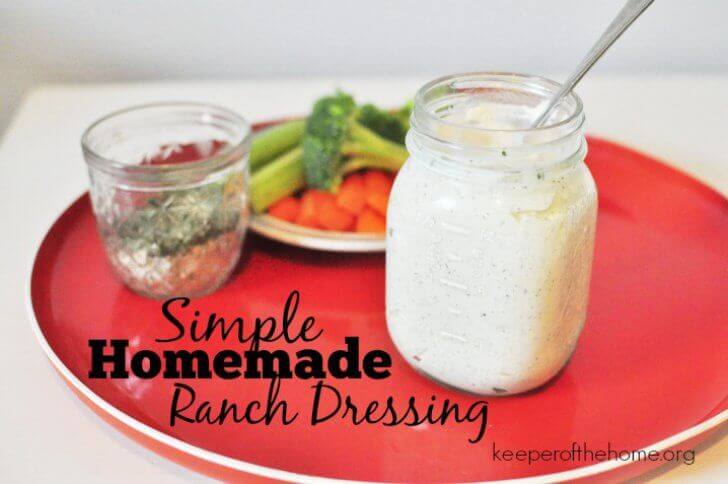 Simple Homemade Ranch Dressing