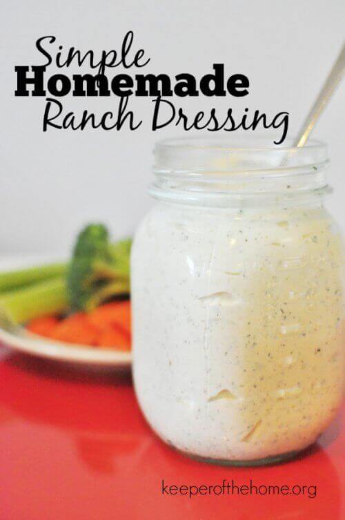 After testing and tweaking a few different recipes, I finally settled on a homemade ranch dressing that I really love and that tastes even better, in my opinion, than the kind I grew up with!