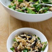 Orzo Salad with Spinach and Sun Dried Tomatoes