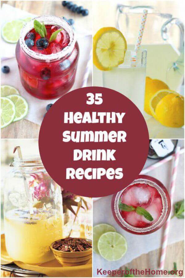 Summer always seems to be a great time for enjoying delicious beverages. There's something about sipping a tasty drink on a hot day that's just so pleasant. Here's 35 recipes for summer drinks that not only will quench your thirst, they're healthy too! 