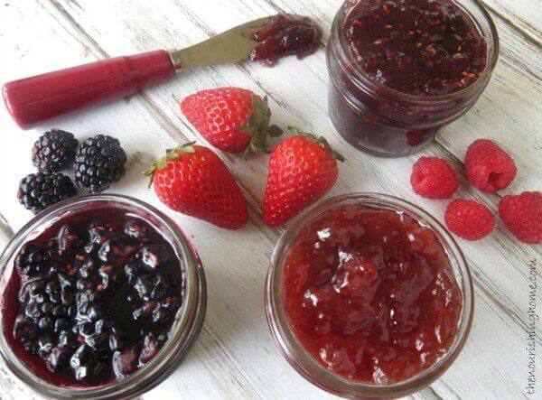 How to Make Honey Sweetened Summer Berry Preserves 1